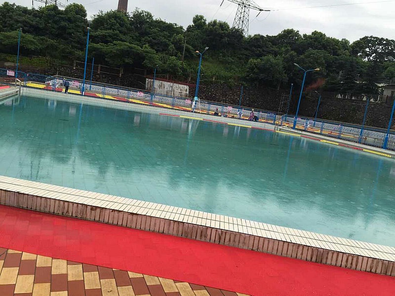 九江二電廠游泳池竣工